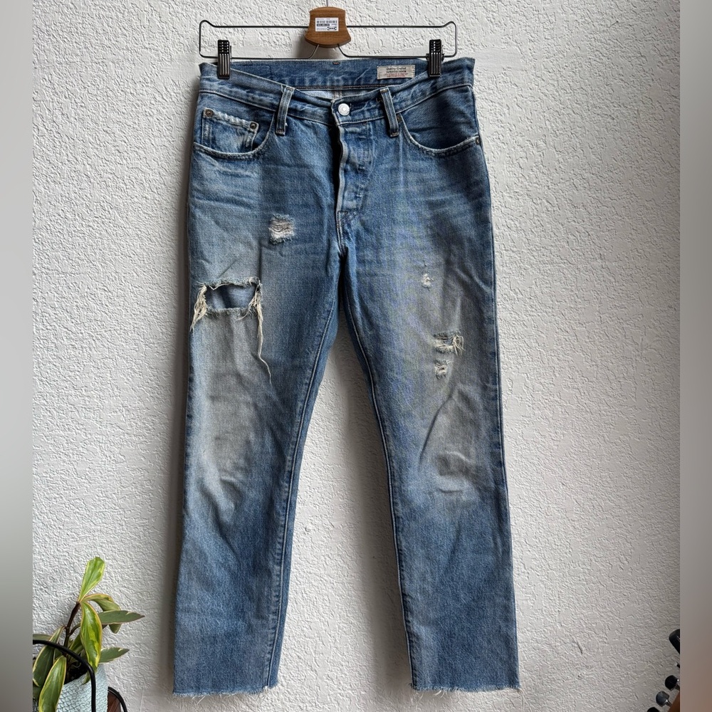 Levi's Women's Distressed Blue Skinny Jeans